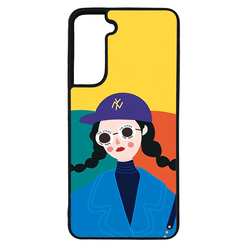 کاور طرح دختر کد G-080 مناسب برای گوشی موبایل سامسونگ Galaxy S21 FE | دیجی قاب دونی