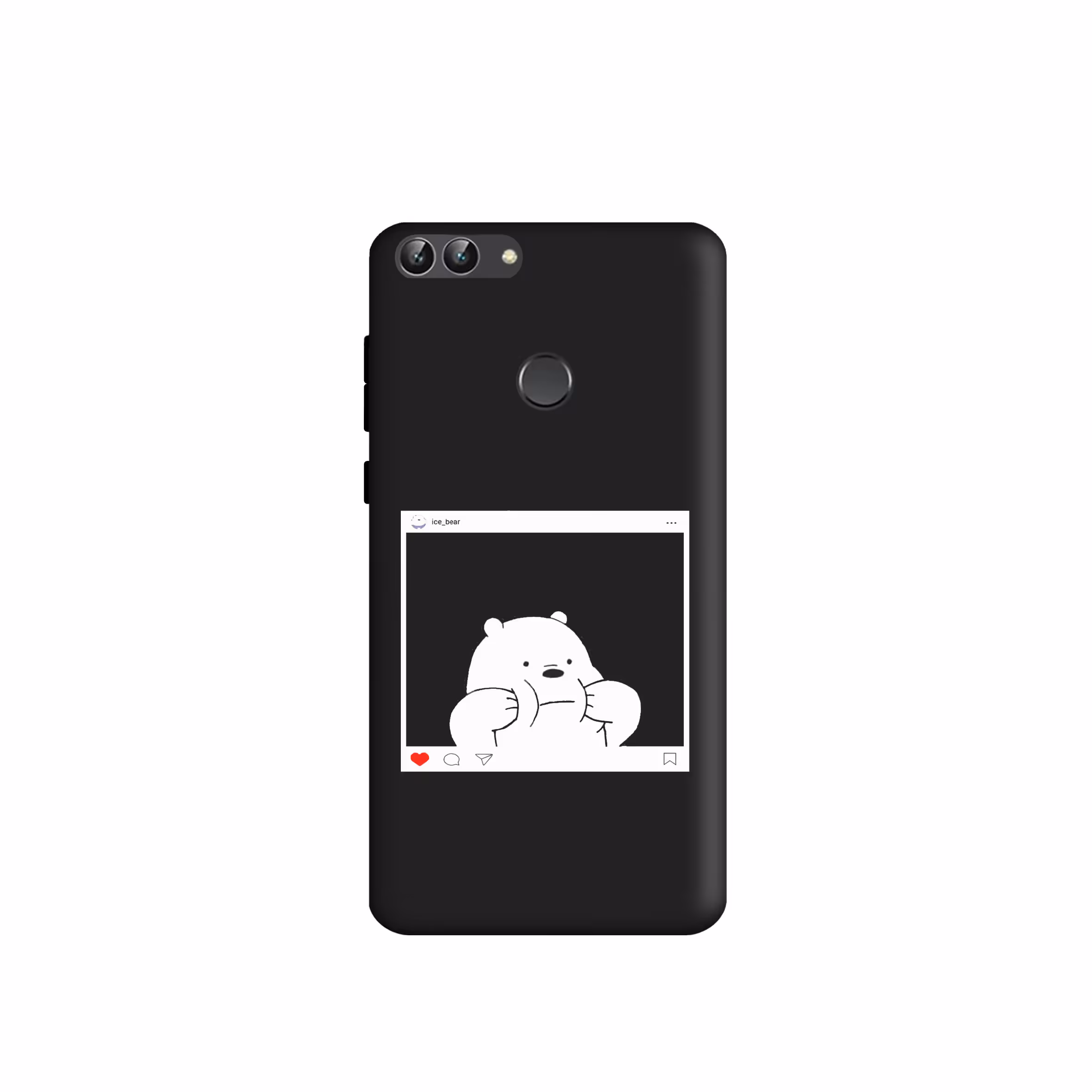 کاور طرح خرس کله فندقی کد u1942 مناسب برای گوشی موبایل  هوآوی P Smart 2018