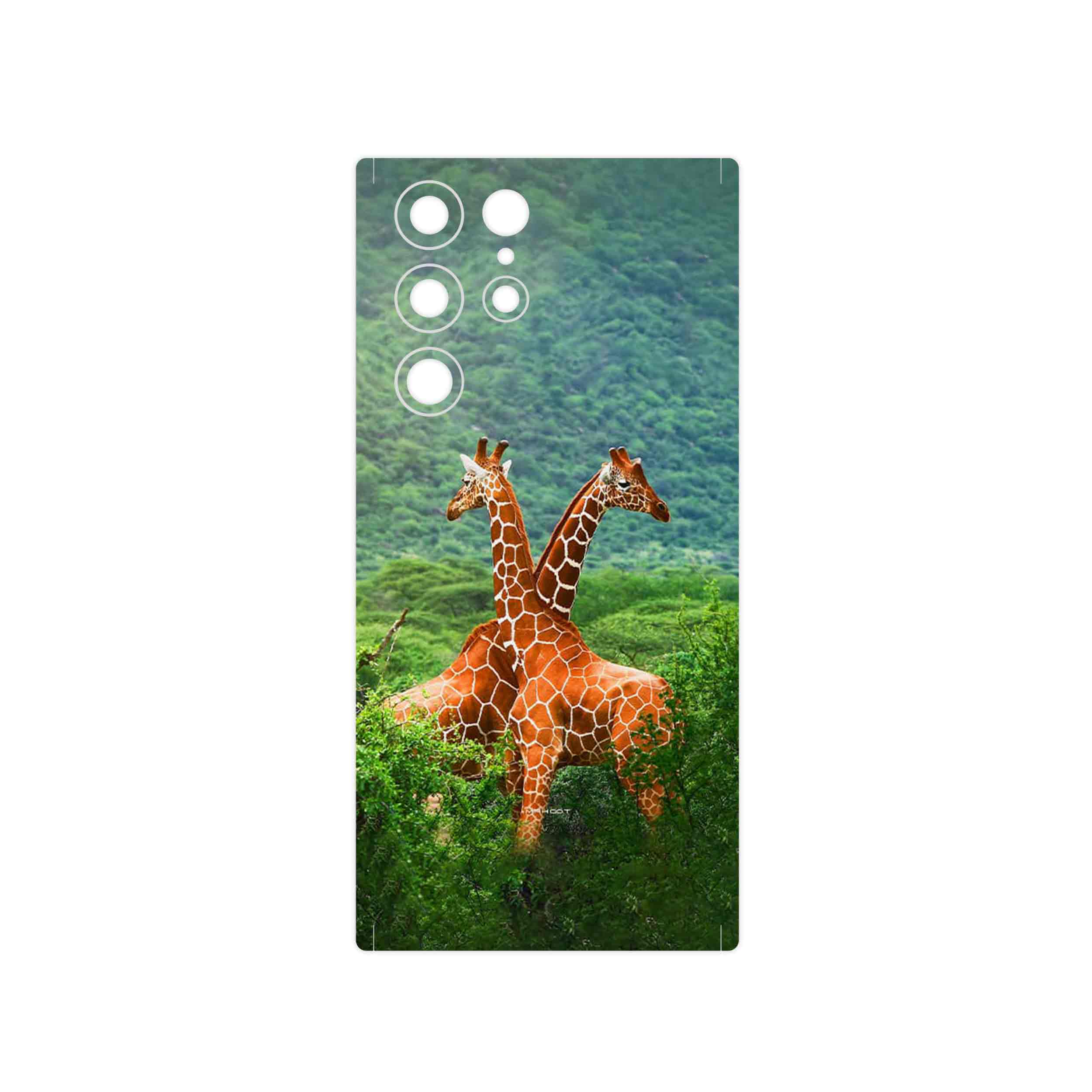 برچسب پوششی ماهوت مدل Giraffe مناسب برای گوشی موبایل سامسونگ Galaxy S22 Ultra 5G