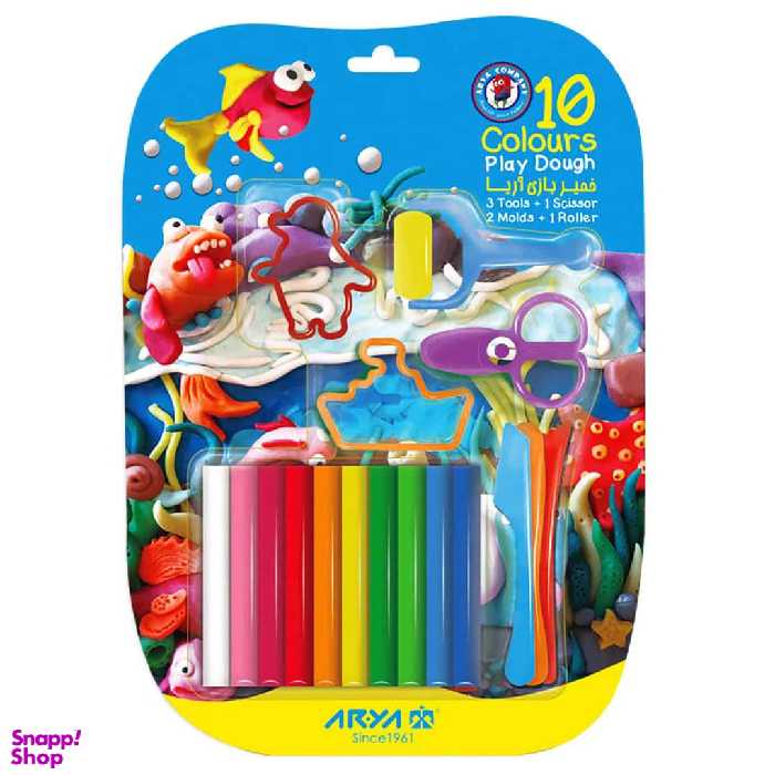 خمیر 10 رنگ آریا (Arya) وکیومی با ابزار