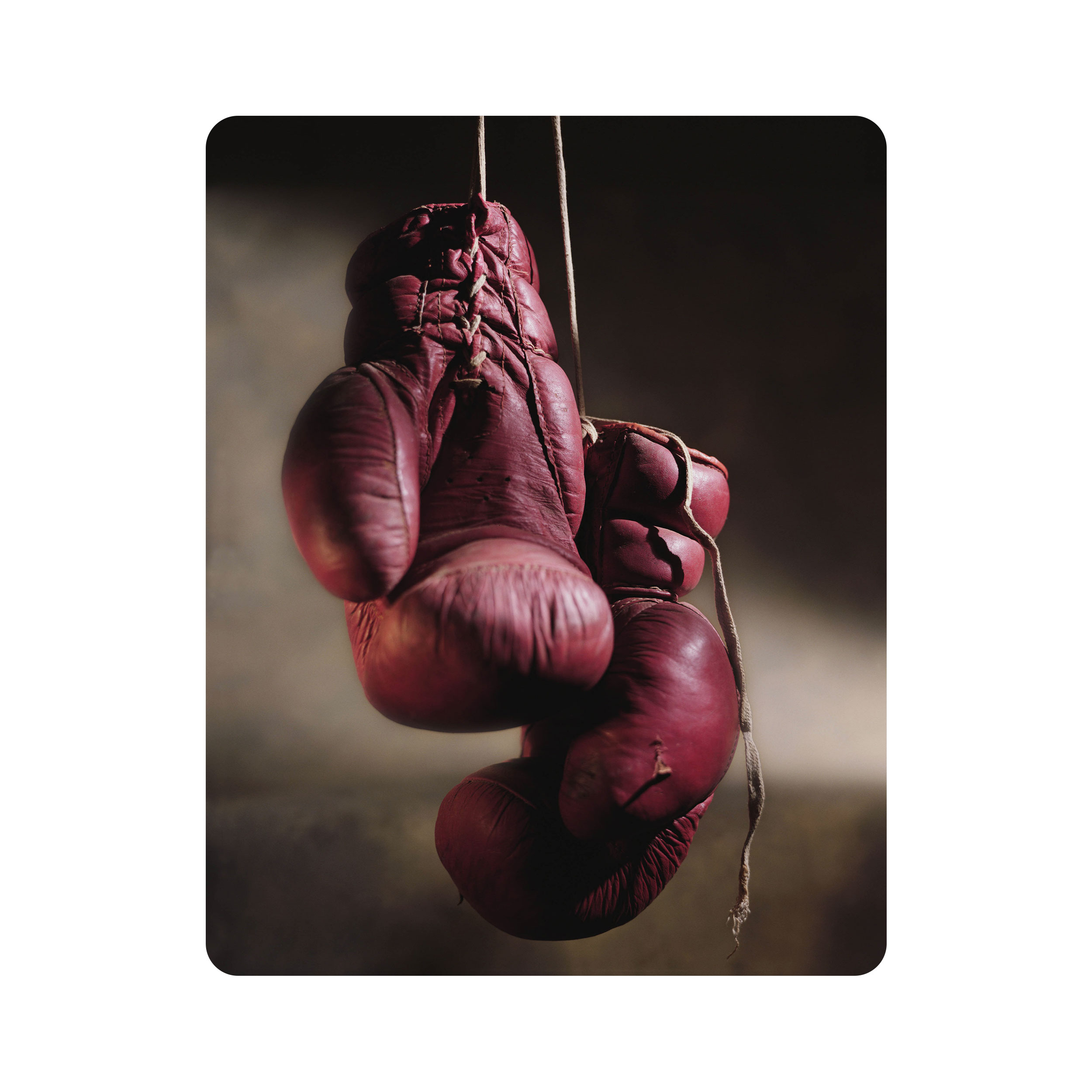 ماوس پد اطلس آبی طرح دستکش بوکس مدل T7346