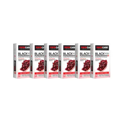 کاندوم سوئیس کر مدل BLACK POMEGRANATE مجموعه 6 عددی