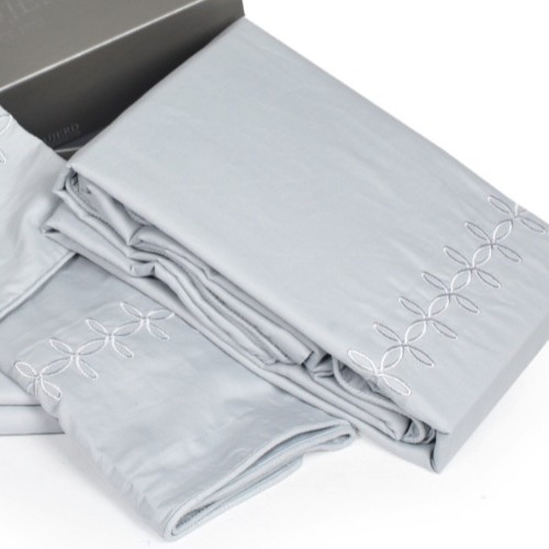 ملحفه تمام ست  دونفره گلدوزی شده هفت تیکه سایز  180 و 160