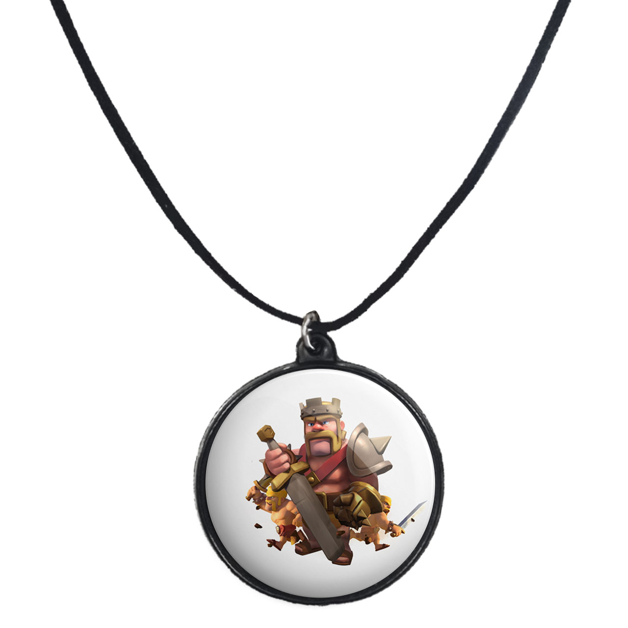 گردنبند پرمانه طرح clash کد pmb.26503 مدل دو طرفه