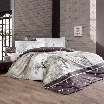 سرویس روتختی فرست چویس مدل DOGA BROWN دونفره شش تکه