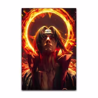تابلو شاسی گوفی مدل ایتاچی انیمه ناروتو طرح Itachi Naruto Anime کد FIRE42 | دنیای قاب