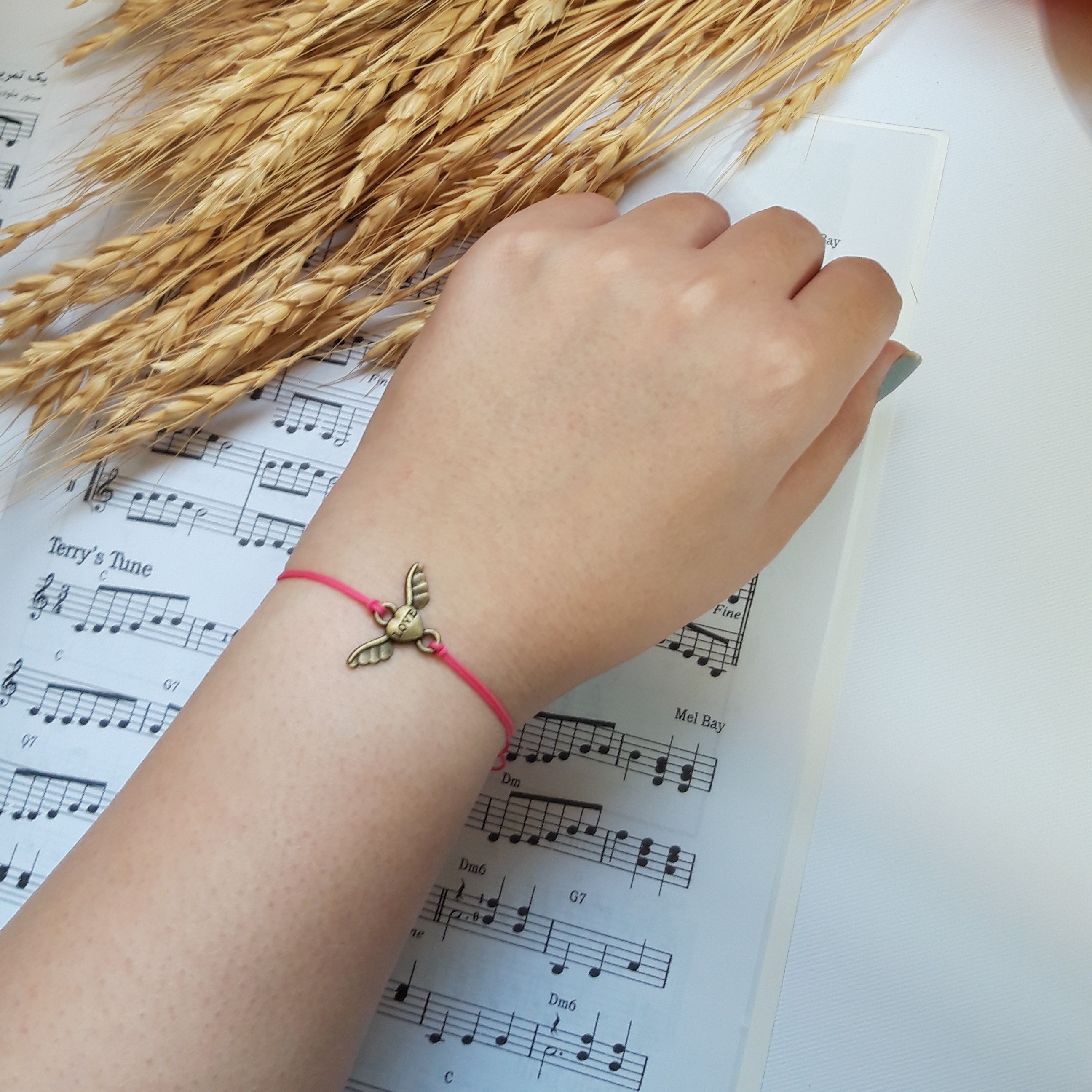 دستبند مینیمال قلب