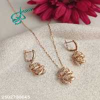 خرید نیمست مارک ژوپینگ مدل مارپیچ نگین دار ضد حساسیت رنگ ثابت آبکاری شده کیفیت عالی همراه با زنجیر کد 1715496 - ردگل