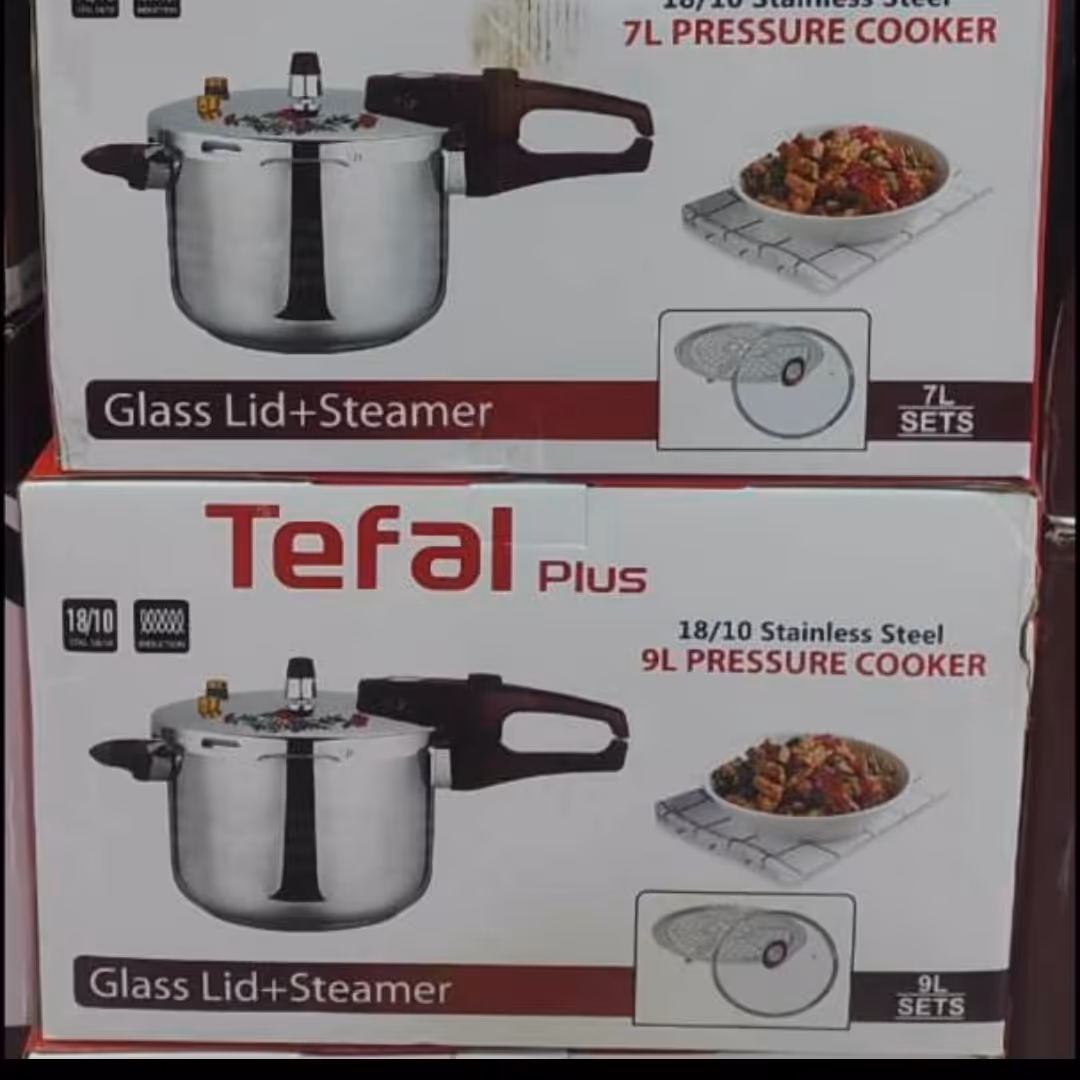 زودپز تفال سه کاره 9 لیتری پوشش ضخیم stainless steel