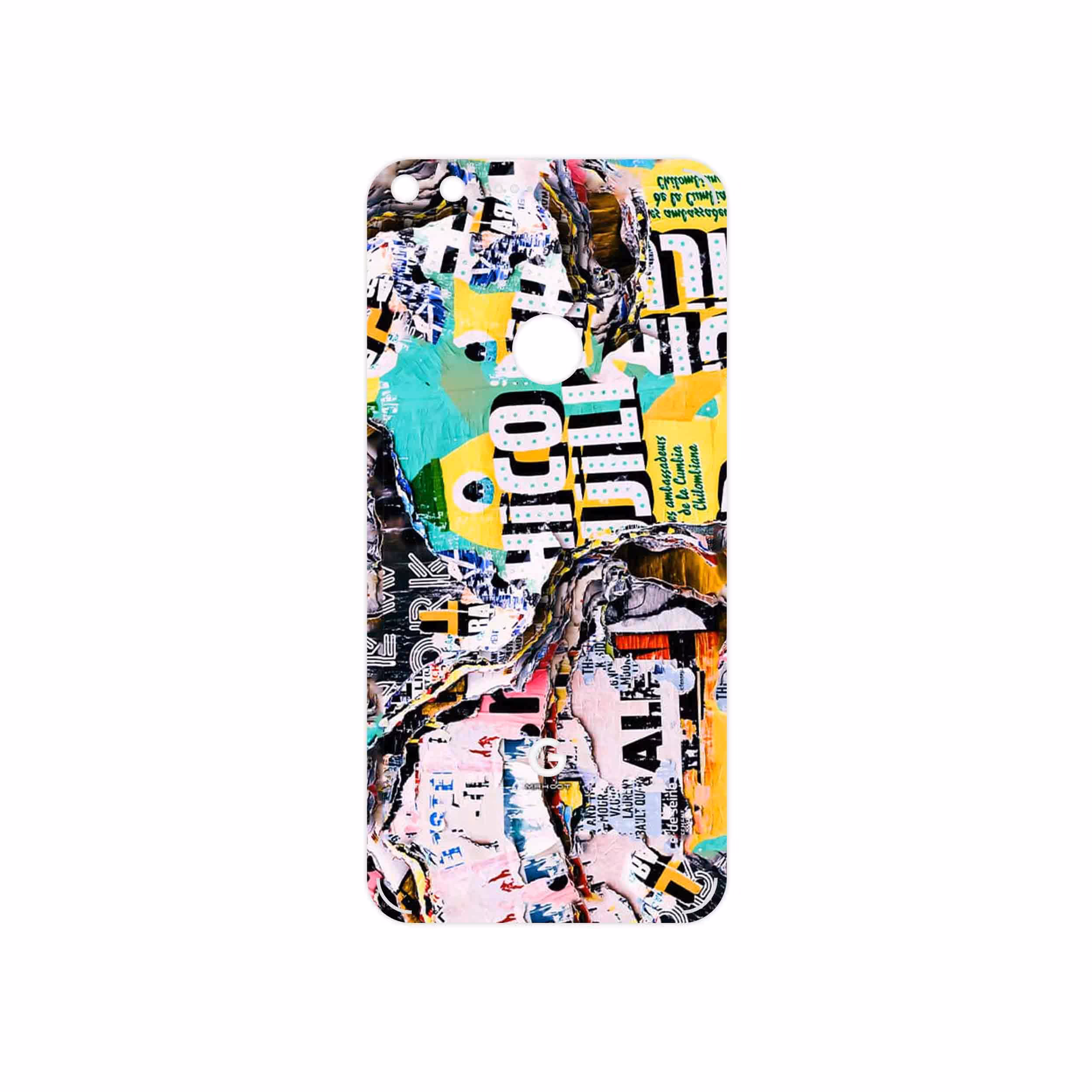 برچسب پوششی ماهوت مدل Collage of Teared Paper مناسب برای گوشی موبایل گوگل Pixel