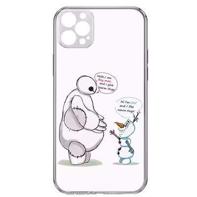 کاور طرح Olaf &amp; Baymax مناسب برای گوشی موبایل اپل iPhone 13 Pro 