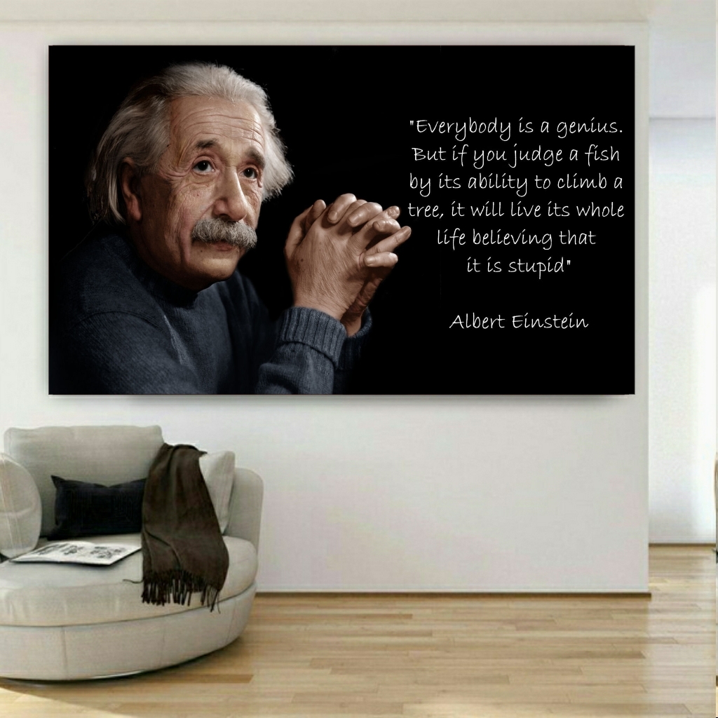 تابلو بوم طرح آلبرت اینشتین مدل SDB2507