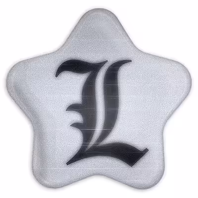 پیکسل خندالو طرح نماد ال لاولیت انیمه دفترچه مرگ مدل ستاره ای کد 11304