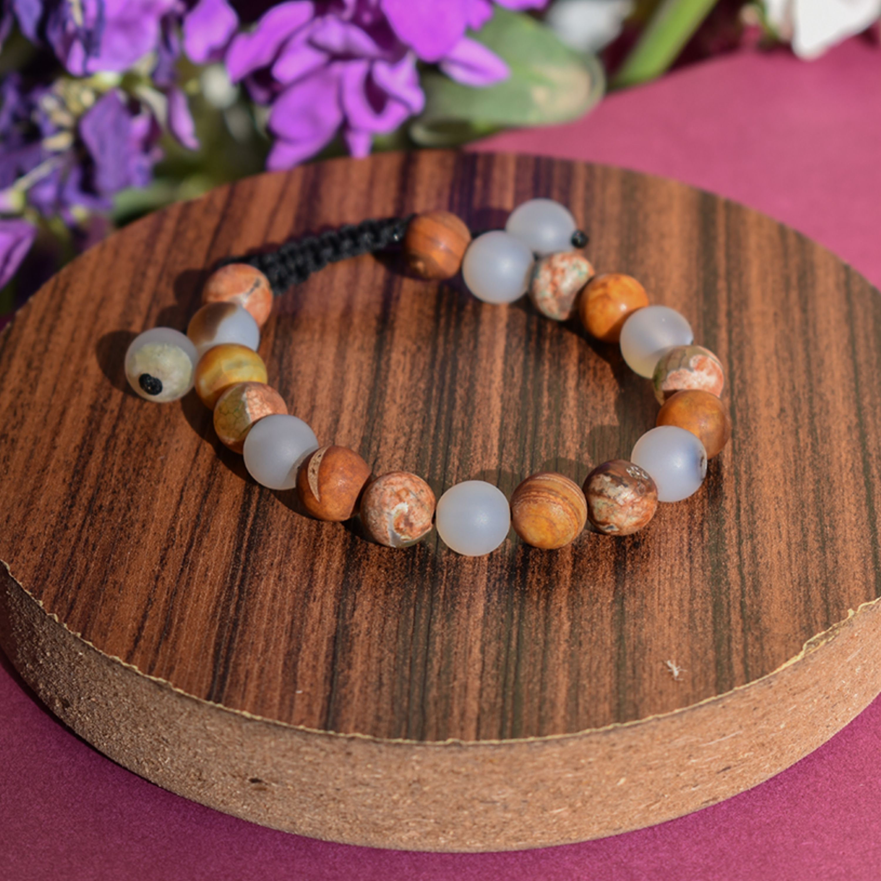 دستبند عقیق و جاسپر😍