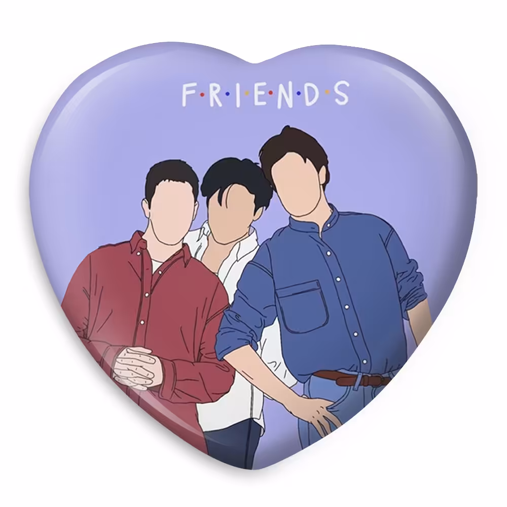 پیکسل خندالو طرح سریال فرندز مدل قلبی کد 3914