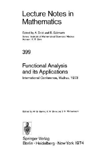 خرید و دانلود نسخه کامل کتاب Functional analysis and its applications: international conference, Madras, 1973