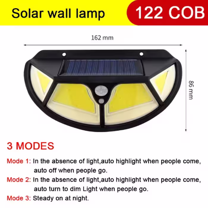 چراغ پارکی خورشیدی مدل سنسوردار کد KT-102B