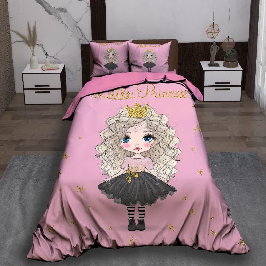 سرویس روتختی مدل پرنسس کوچولو یک نفره 5 تکه