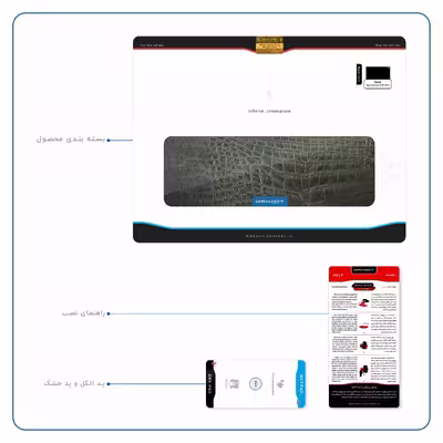 برچسب پوششی ماهوت مدل Green-Crocodile-Leather مناسب برای تبلت سونی Xperia Tablet Z LTE 2013