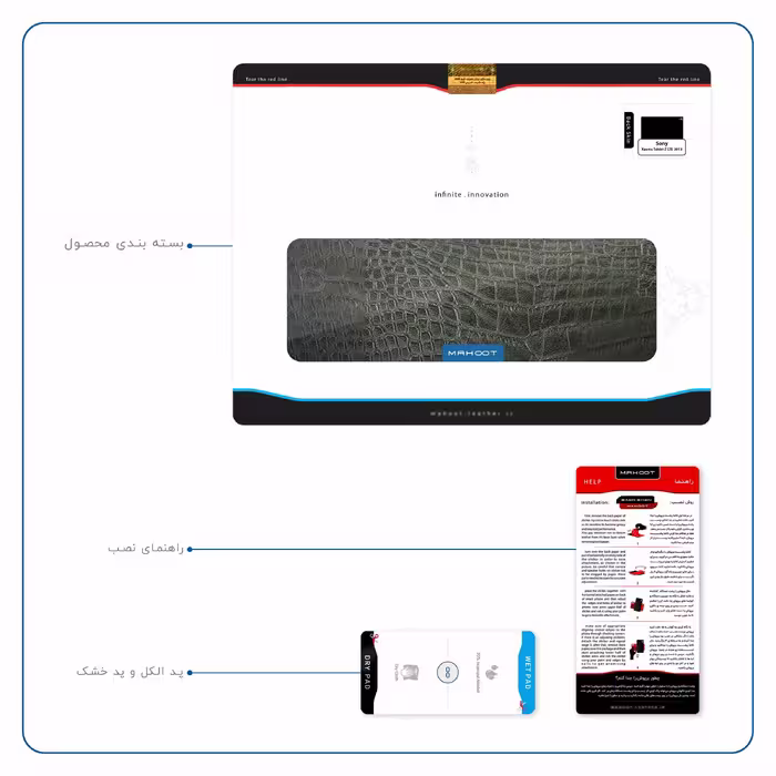 برچسب پوششی ماهوت مدل Green-Crocodile-Leather مناسب برای تبلت سونی Xperia Tablet Z LTE 2013