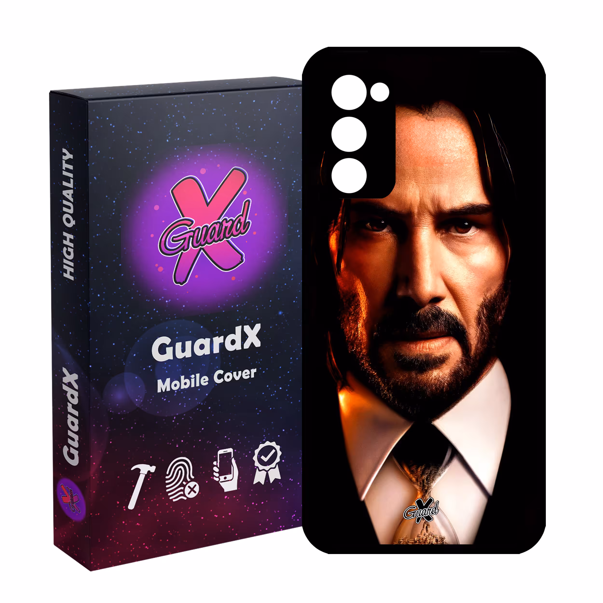 کاور گارد ایکس طرح جان ویک مدل Glass10573 مناسب برای گوشی موبایل سامسونگ Galaxy S20 FE