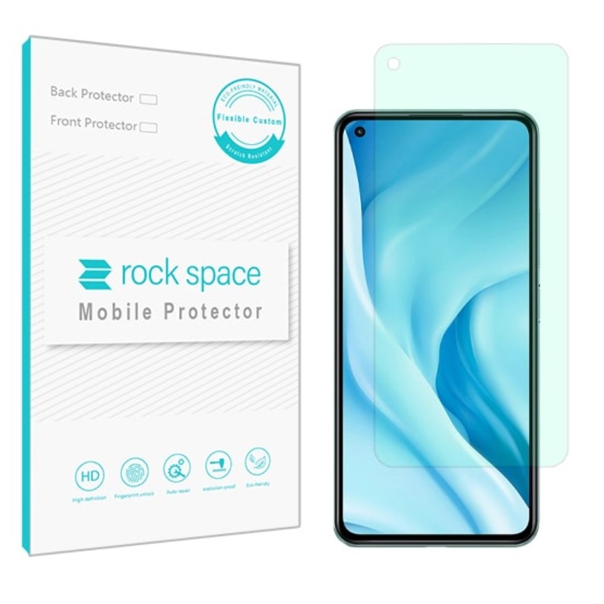 گلس شیائومی 11 Lite 5G مدل نانو هیدروژل گرین لایت برند راک اسپیس