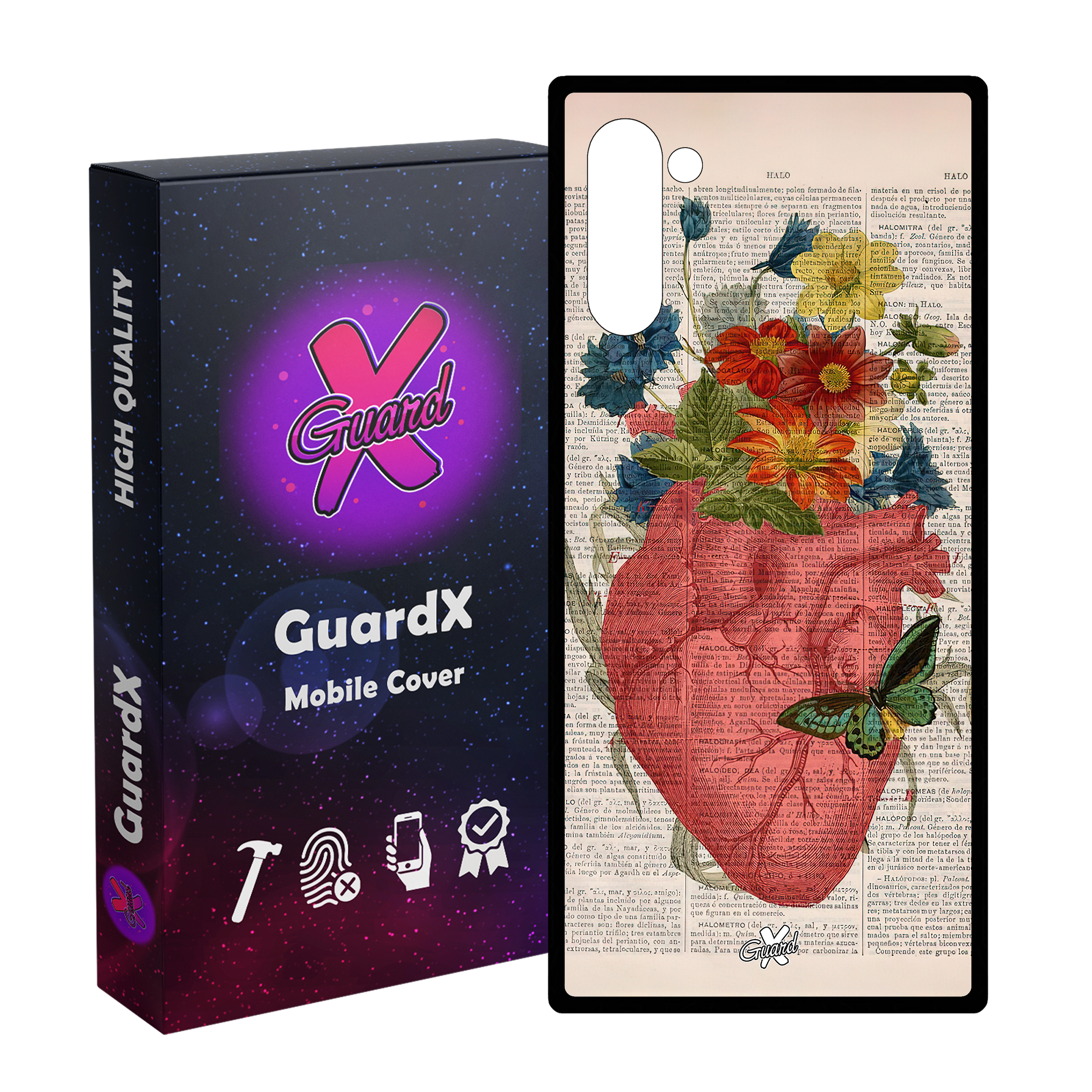 کاور گارد ایکس طرح قلب مدل Glass10505 مناسب برای گوشی موبایل سامسونگ Galaxy Note 10