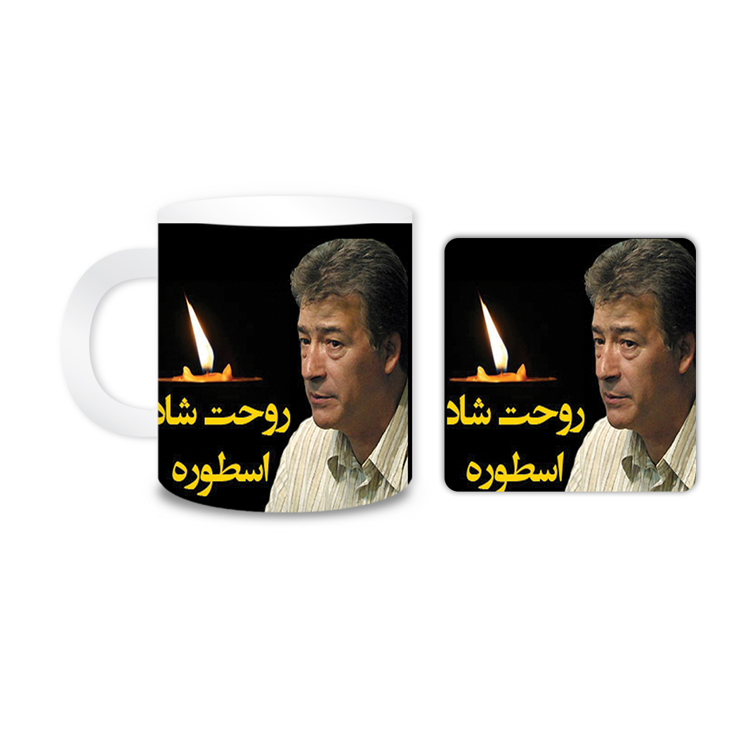 ماگ مدل فوتبالیست کد 1103 به همراه زیر لیوانی