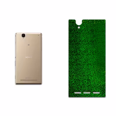 برچسب پوششی ماهوت مدل Green-Holographic مناسب برای گوشی موبایل سونی Xperia T2 Ultra