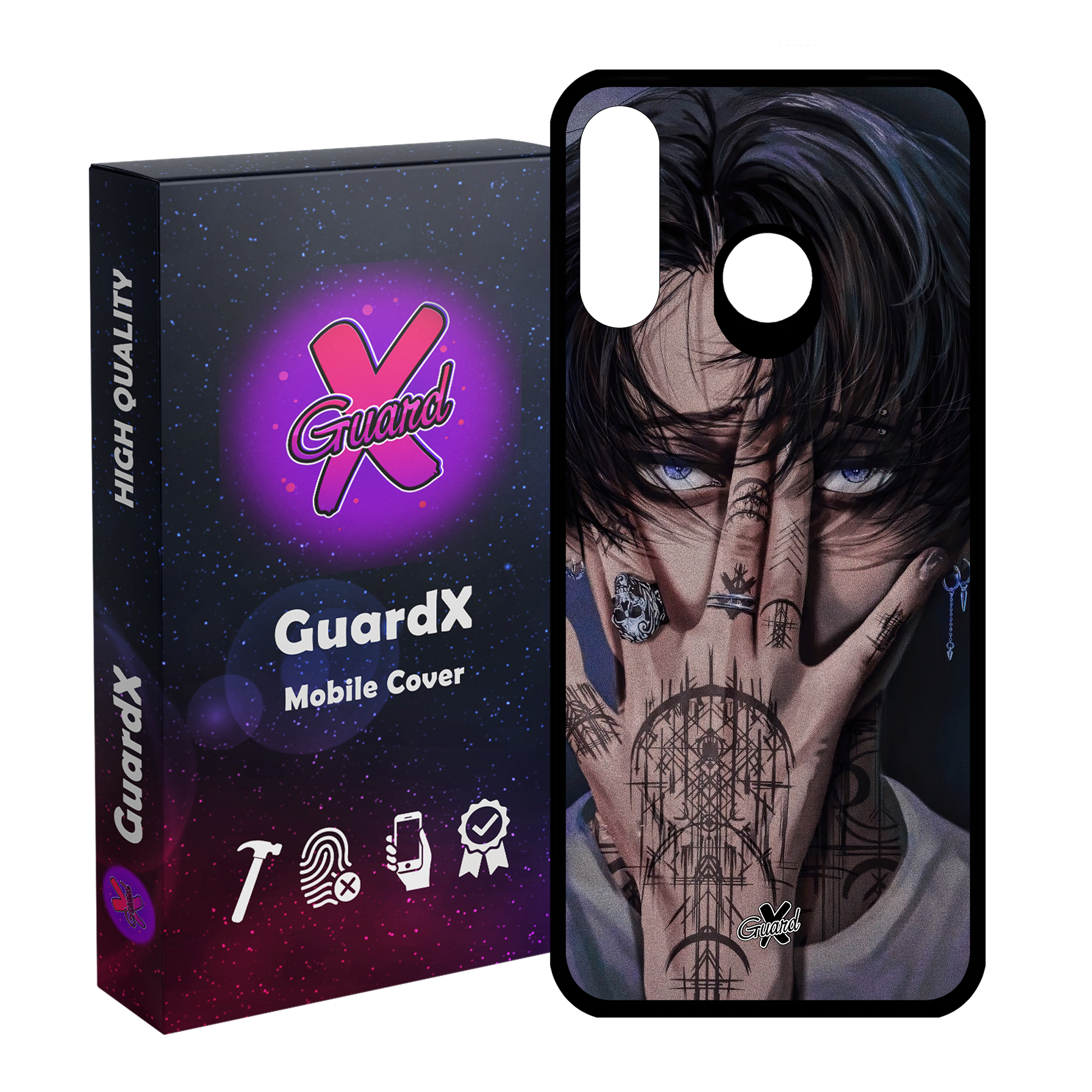 کاور گارد ایکس طرح لیوای آکرمن انیمه مدل Glass10557 مناسب برای گوشی موبایل هوآوی P30 Lite/Nova 4E