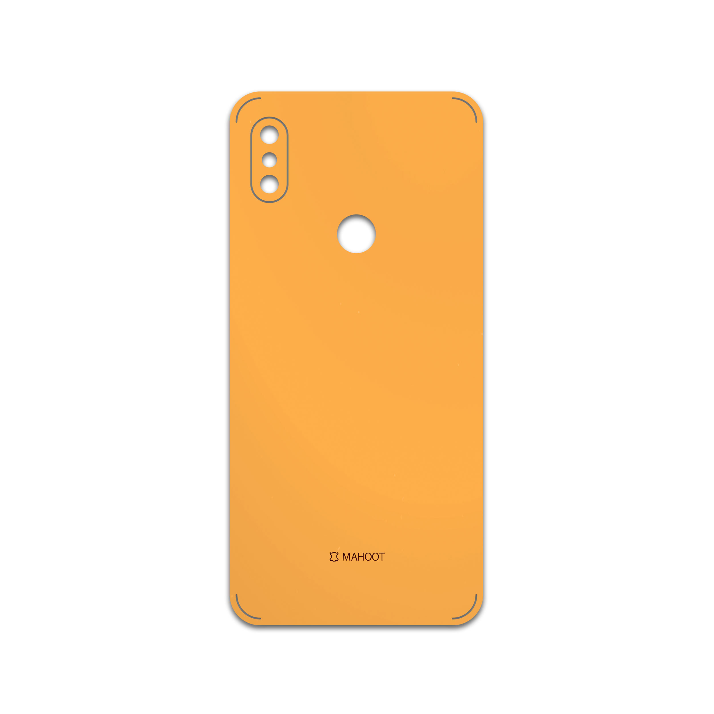 برچسب پوششی ماهوت مدل Matte-Orange مناسب برای گوشی موبایل شیائومی Redmi Y2
