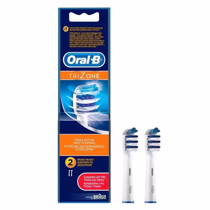 سری یدک مسواک برقی ااورال-بی مدل TriZone بسته 2 عددی