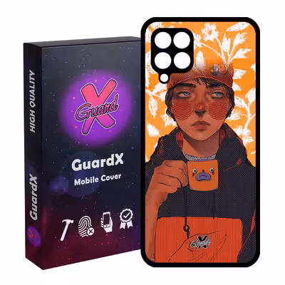 کاور گارد ایکس طرح Girl مدل Glass10319 مناسب برای گوشی موبایل سامسونگ Galaxy A12