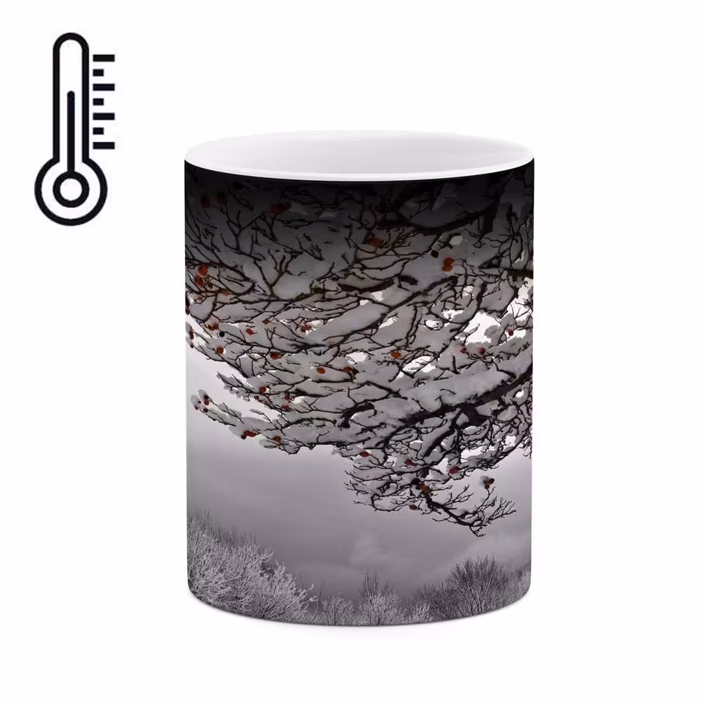 ماگ حرارتی کاکتی طرح منظره برفی مدل mgh14905