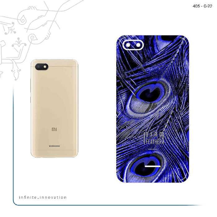 برچسب پوششی ماهوت مدل Purple Feather مناسب برای گوشی موبایل شیائومی Redmi 6A