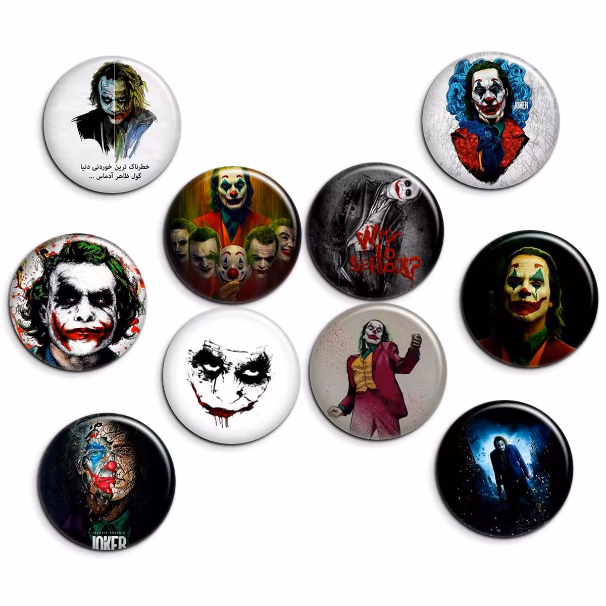 پیکسل پرمانه طرح جوکر کد pmg.6686 مجموعه 10 عددی