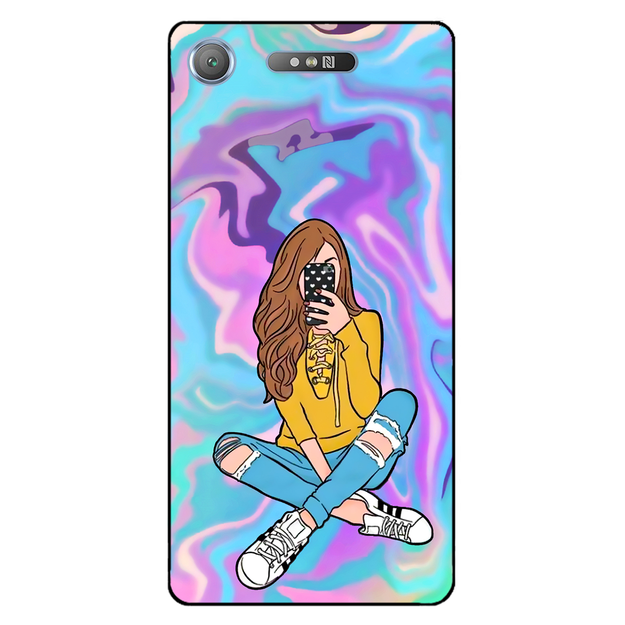 کاور مگافون کد 7592 مناسب برای گوشی موبایل سونی Xperia XZ1