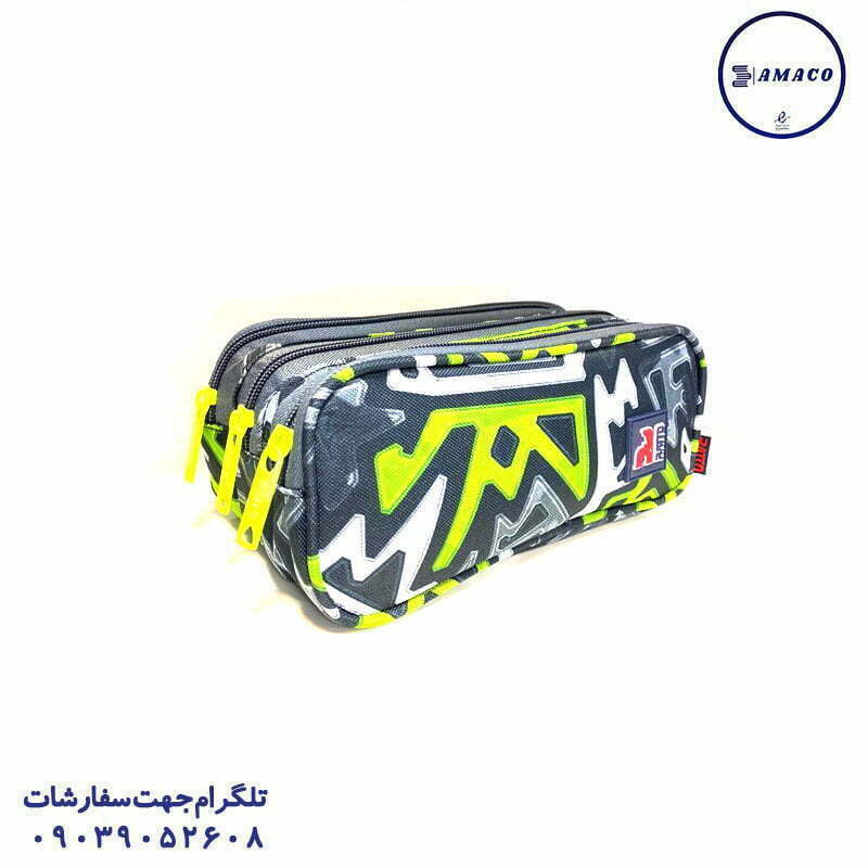 جامدادی مستطیل 3 زیپ بزرگ 9637 راتو