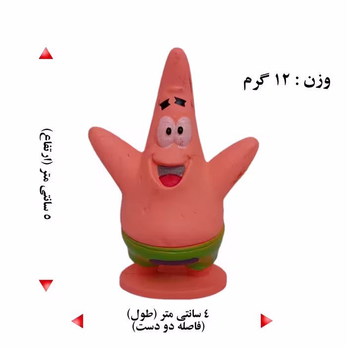 فیگور مدل باب اسفنجی کد ABAB - 6 مجموعه 6 عددی