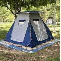 چادر مسافرتی و الاچیق و پشه بند 8نفره کمپ سفر ماشین 206 پراید توسان پژو کد71