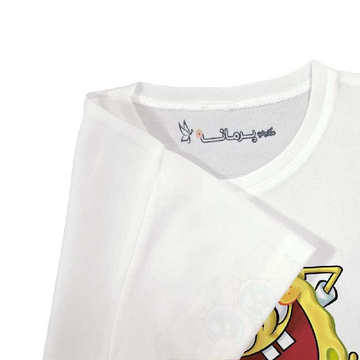 تی شرت بچگانه پرمانه طرح باب اسفنجی کد pmt.3423