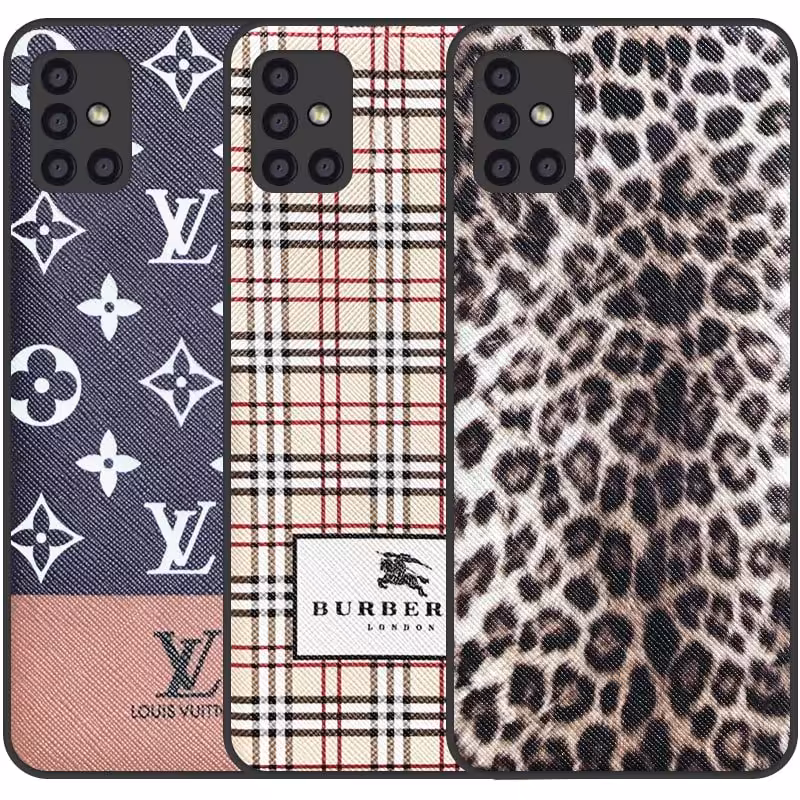 قاب چرم Luxury دیزاین مناسب برای گوشی Samsung Galaxy A71 مدل طرحدار لاکچری زنانه و مردانه (مجهز به محافظ لنز یکدست با بدنه)