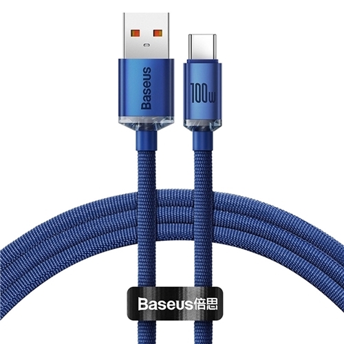 کابل شارژ USB به Type-c بیسوس 100 وات 2متر Baseus Crystal Shine CAJY000501