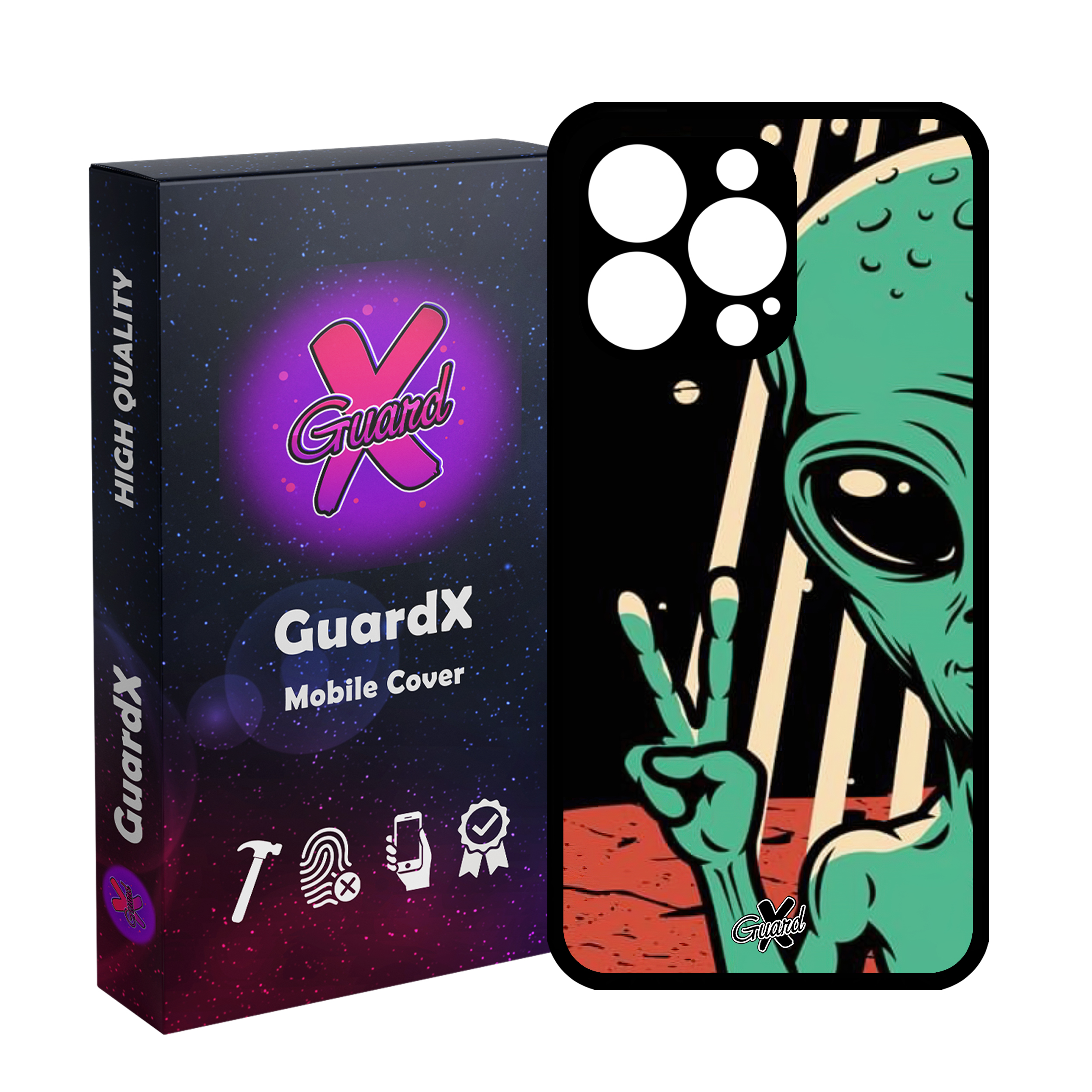 کاور گارد ایکس طرح Alien مدل Glass10499 مناسب برای گوشی موبایل اپل iPhone 13 Pro