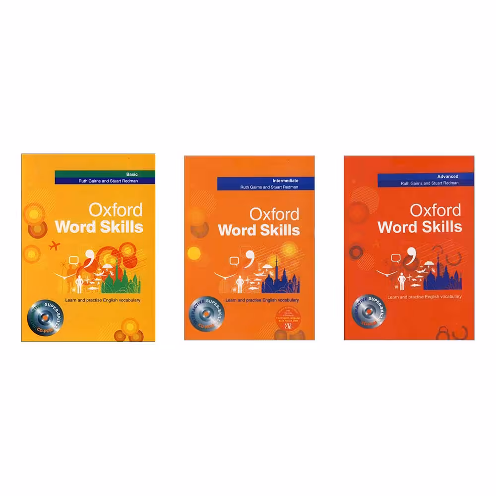 کتاب Oxford word skills اثر Ruth Gairns and Stuart Redman انتشارات زبان مهر 3 جلدی