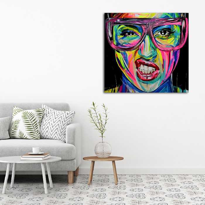 تابلو شاسی مدل پرتره چهره کد 6