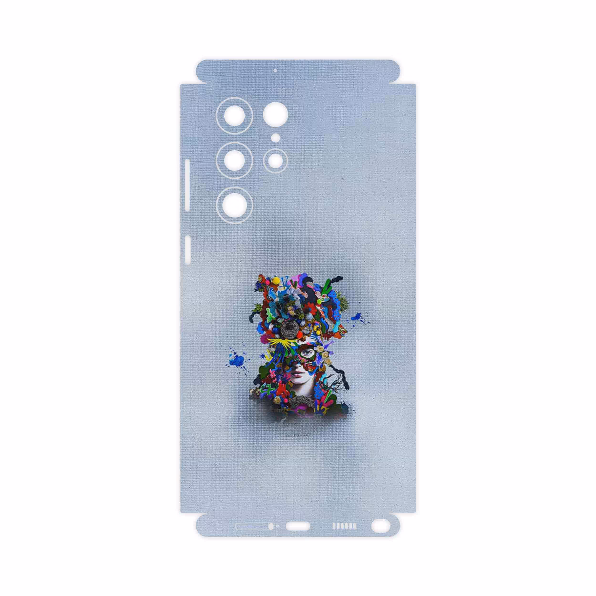 برچسب پوششی ماهوت مدل Collage of surreal Portrait of Women 4-FullSkin مناسب برای گوشی موبایل سامسونگ Galaxy S22 Ultra 5G