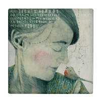  کاشی کارنیلا طرح بانو و پرنده کد wkk3208