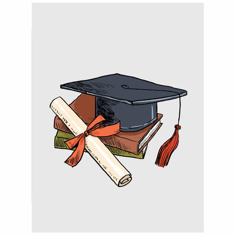 تابلو شاسی مدل کلاه فارغ التحصیلی B48 | دنیای قاب