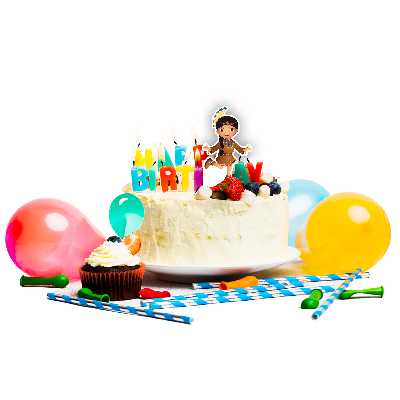  تاپر کیک طرح سرخپوست کد R267